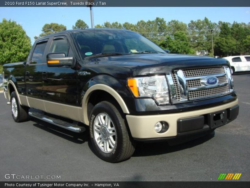 Tuxedo Black / Tan 2010 Ford F150 Lariat SuperCrew