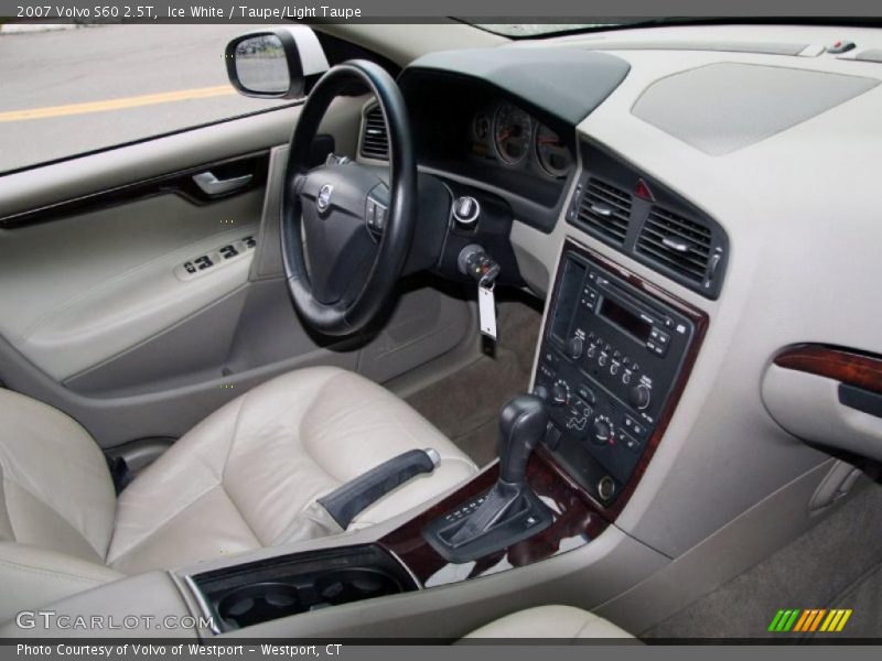 Ice White / Taupe/Light Taupe 2007 Volvo S60 2.5T