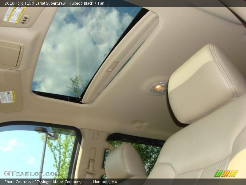 Tuxedo Black / Tan 2010 Ford F150 Lariat SuperCrew