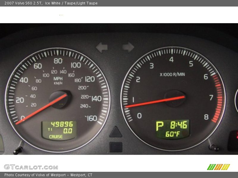 Ice White / Taupe/Light Taupe 2007 Volvo S60 2.5T