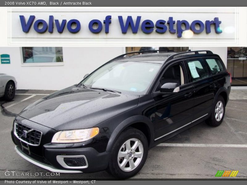 Black / Anthracite Black 2008 Volvo XC70 AWD