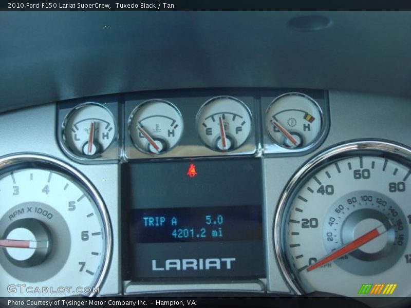 Tuxedo Black / Tan 2010 Ford F150 Lariat SuperCrew