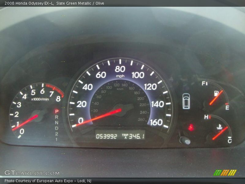 Slate Green Metallic / Olive 2008 Honda Odyssey EX-L