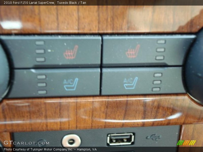 Tuxedo Black / Tan 2010 Ford F150 Lariat SuperCrew