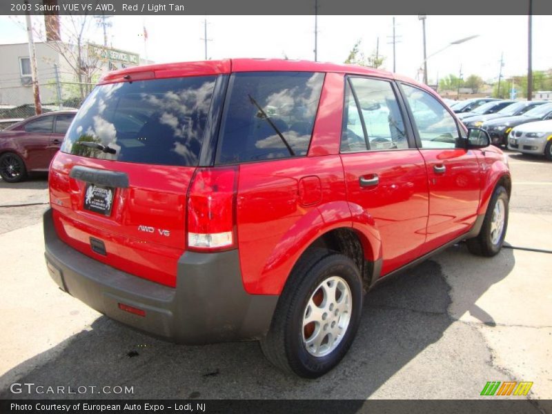 Red / Light Tan 2003 Saturn VUE V6 AWD