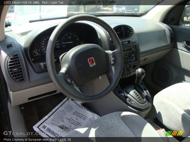 Red / Light Tan 2003 Saturn VUE V6 AWD