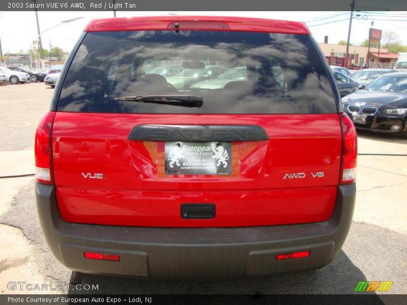 Red / Light Tan 2003 Saturn VUE V6 AWD