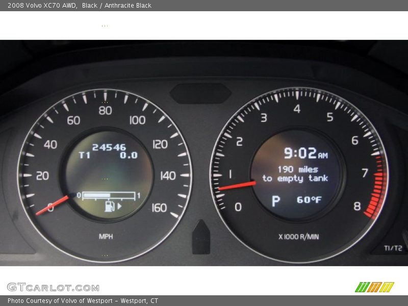 Black / Anthracite Black 2008 Volvo XC70 AWD