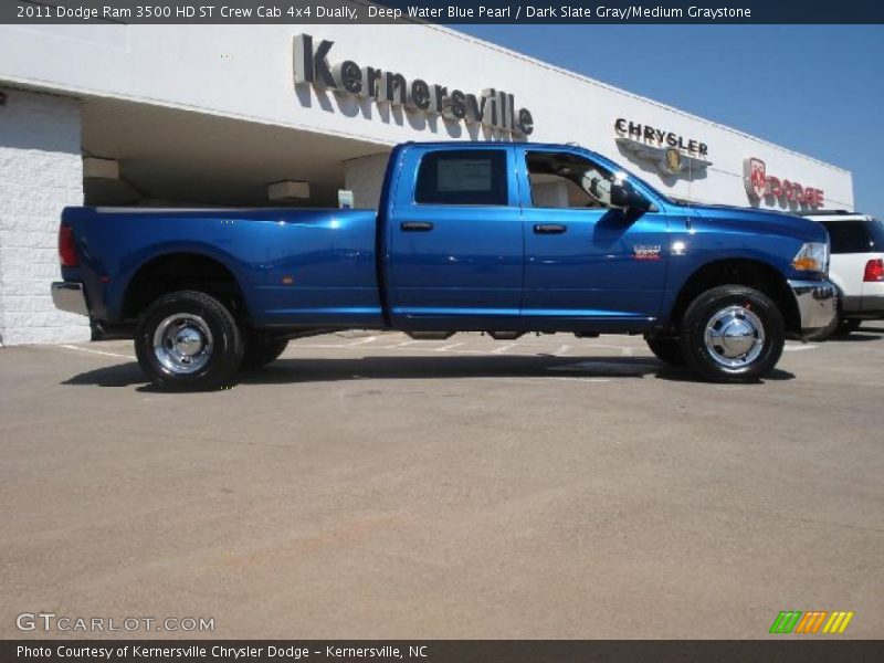 Deep Water Blue Pearl / Dark Slate Gray/Medium Graystone 2011 Dodge Ram 3500 HD ST Crew Cab 4x4 Dually