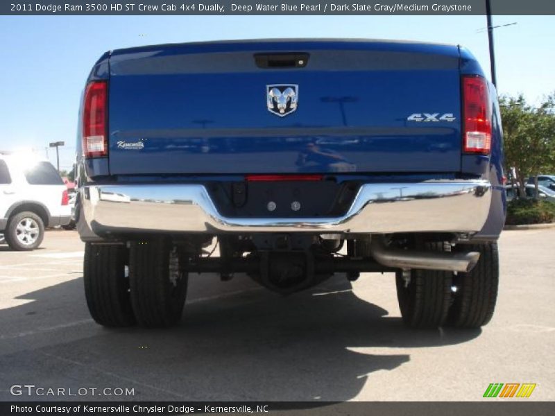 Deep Water Blue Pearl / Dark Slate Gray/Medium Graystone 2011 Dodge Ram 3500 HD ST Crew Cab 4x4 Dually