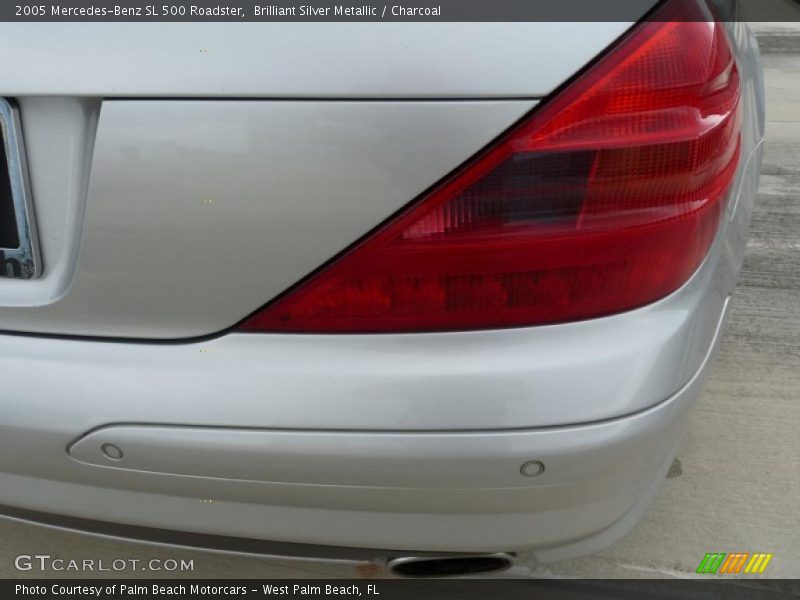 Brilliant Silver Metallic / Charcoal 2005 Mercedes-Benz SL 500 Roadster