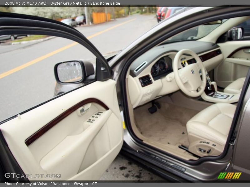 Oyster Grey Metallic / Sandstone Beige 2008 Volvo XC70 AWD