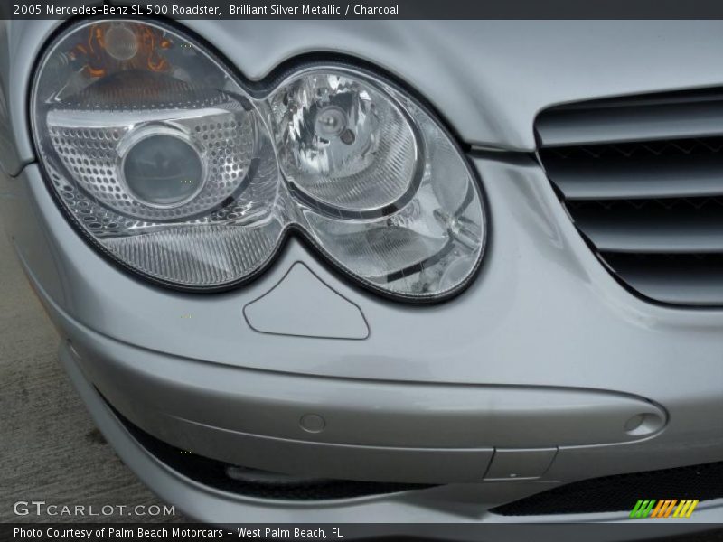 Brilliant Silver Metallic / Charcoal 2005 Mercedes-Benz SL 500 Roadster