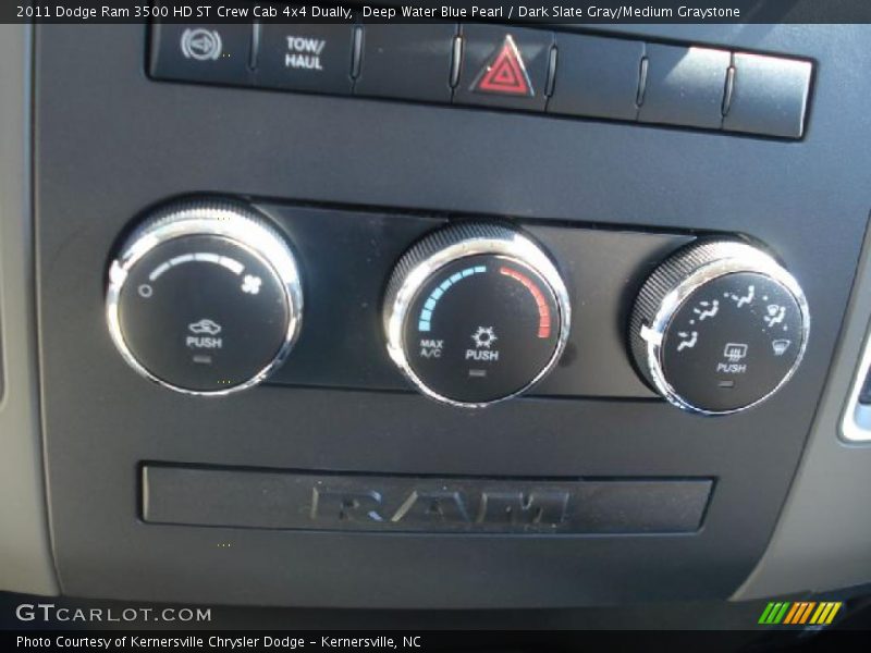 Deep Water Blue Pearl / Dark Slate Gray/Medium Graystone 2011 Dodge Ram 3500 HD ST Crew Cab 4x4 Dually