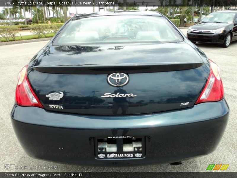 Oceanus Blue Pearl / Dark Stone 2006 Toyota Solara SE Coupe