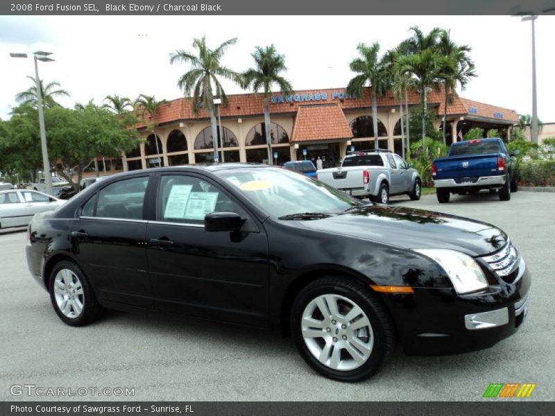 Black Ebony / Charcoal Black 2008 Ford Fusion SEL