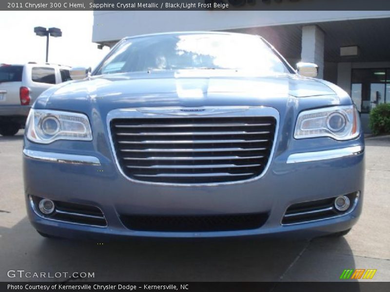 Sapphire Crystal Metallic / Black/Light Frost Beige 2011 Chrysler 300 C Hemi