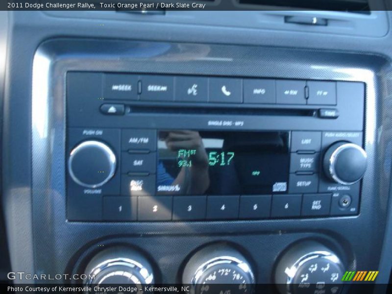 Toxic Orange Pearl / Dark Slate Gray 2011 Dodge Challenger Rallye