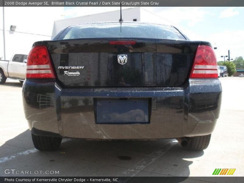 Brilliant Black Crystal Pearl / Dark Slate Gray/Light Slate Gray 2008 Dodge Avenger SE