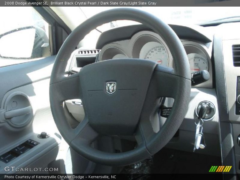Brilliant Black Crystal Pearl / Dark Slate Gray/Light Slate Gray 2008 Dodge Avenger SE