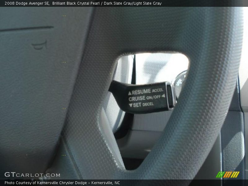 Brilliant Black Crystal Pearl / Dark Slate Gray/Light Slate Gray 2008 Dodge Avenger SE