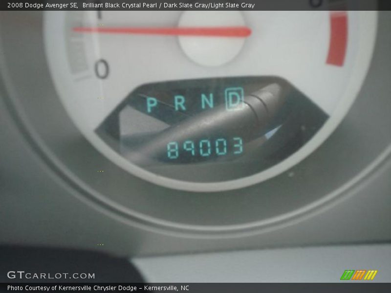 Brilliant Black Crystal Pearl / Dark Slate Gray/Light Slate Gray 2008 Dodge Avenger SE