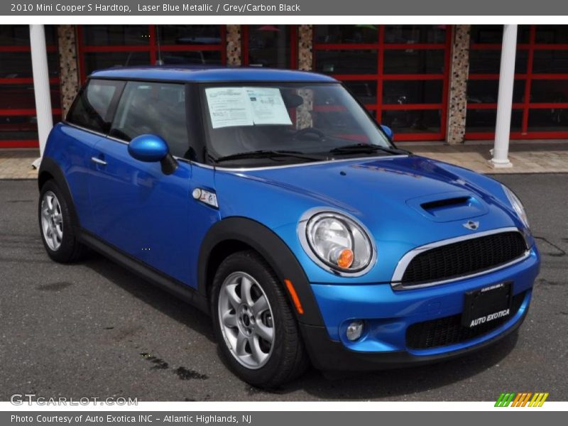 Laser Blue Metallic / Grey/Carbon Black 2010 Mini Cooper S Hardtop