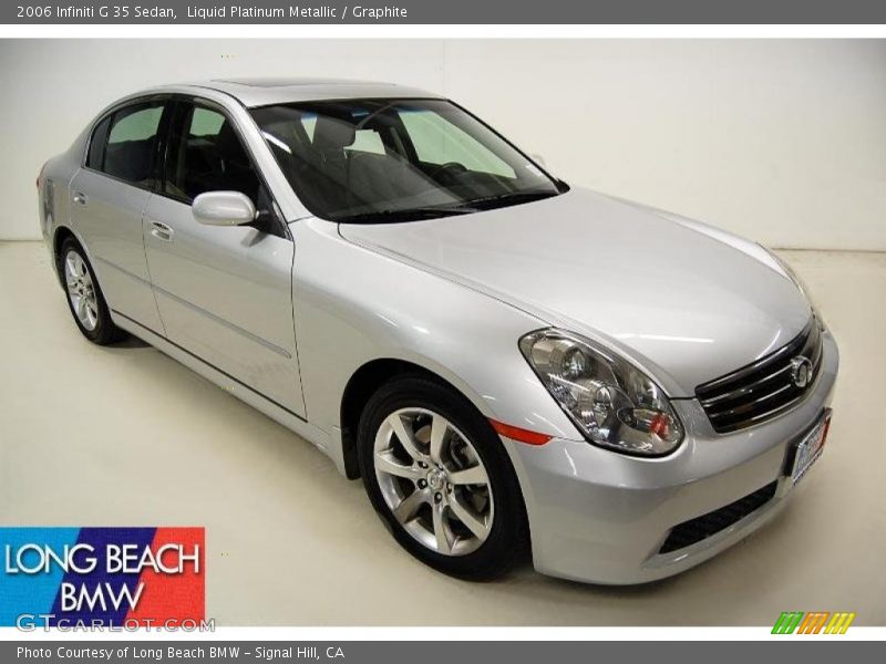 Liquid Platinum Metallic / Graphite 2006 Infiniti G 35 Sedan