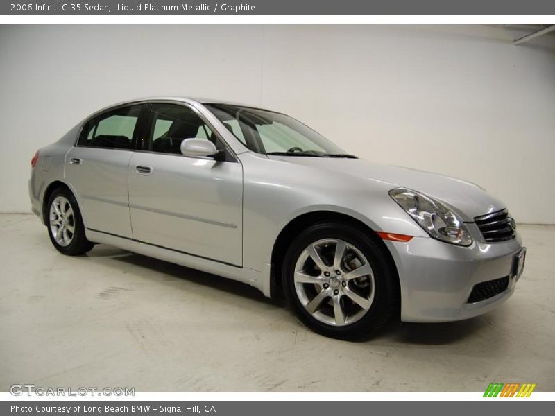 Liquid Platinum Metallic / Graphite 2006 Infiniti G 35 Sedan