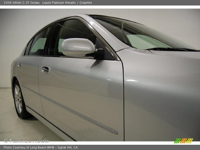 Liquid Platinum Metallic / Graphite 2006 Infiniti G 35 Sedan