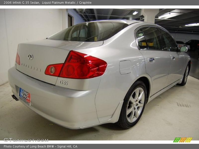 Liquid Platinum Metallic / Graphite 2006 Infiniti G 35 Sedan