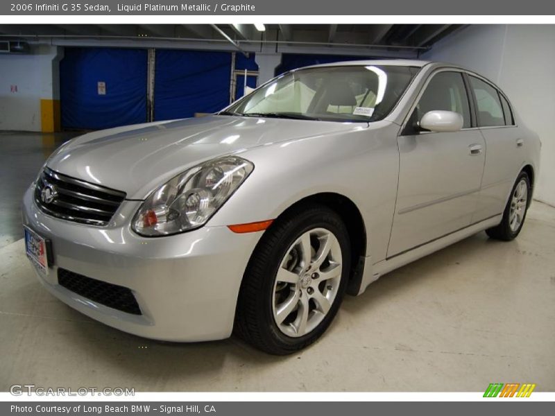 Liquid Platinum Metallic / Graphite 2006 Infiniti G 35 Sedan