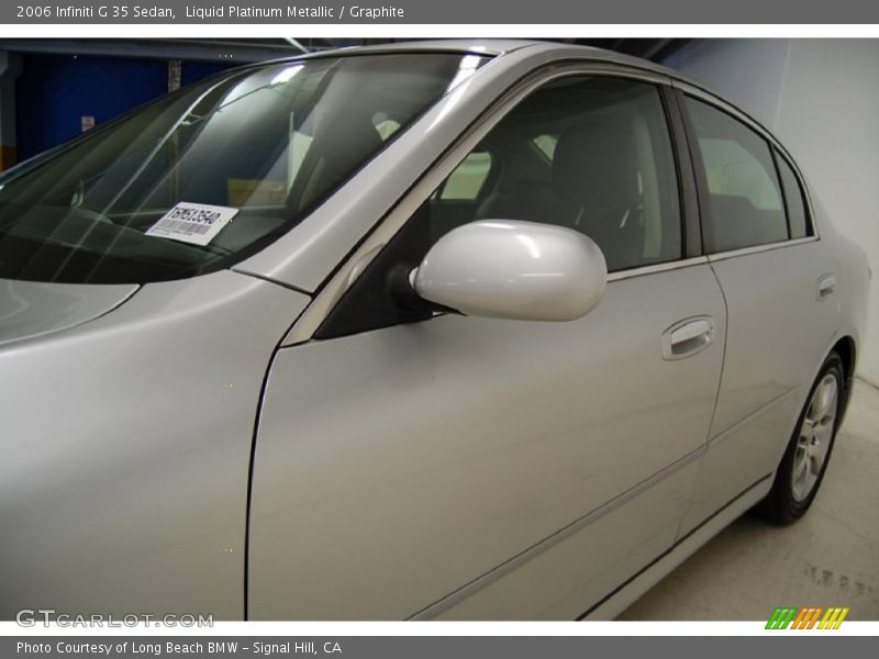 Liquid Platinum Metallic / Graphite 2006 Infiniti G 35 Sedan