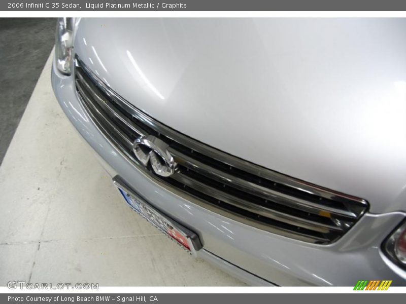 Liquid Platinum Metallic / Graphite 2006 Infiniti G 35 Sedan