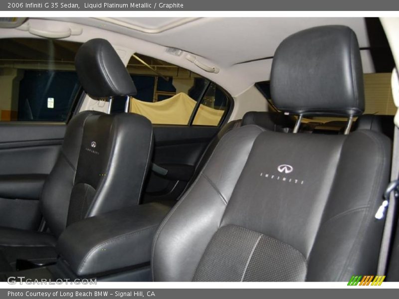 Liquid Platinum Metallic / Graphite 2006 Infiniti G 35 Sedan
