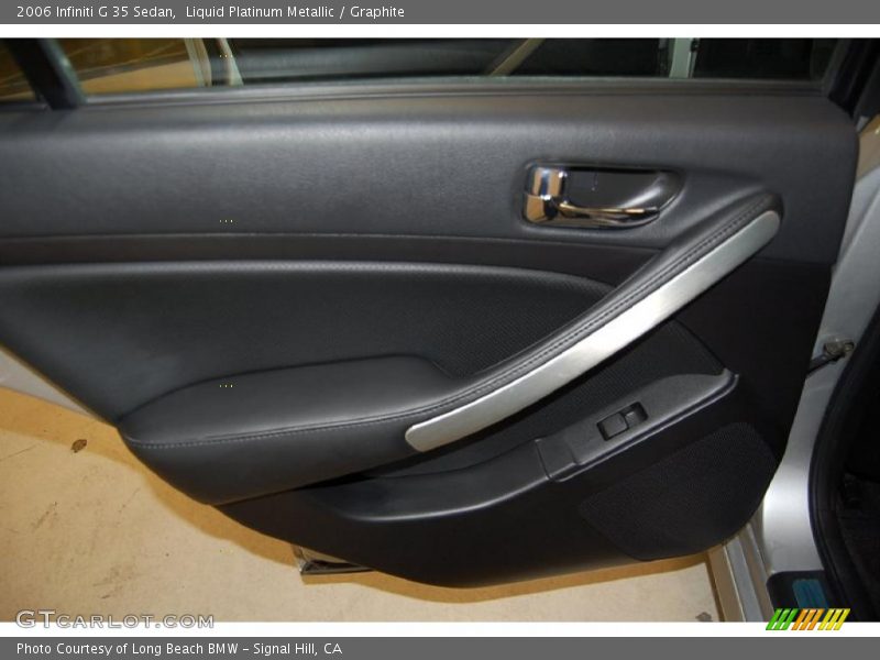 Liquid Platinum Metallic / Graphite 2006 Infiniti G 35 Sedan