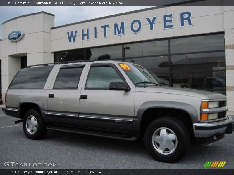 Light Pewter Metallic / Gray 1999 Chevrolet Suburban K1500 LT 4x4