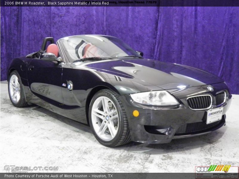 Black Sapphire Metallic / Imola Red 2006 BMW M Roadster