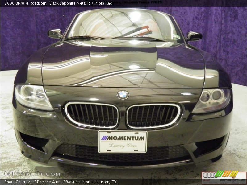 Black Sapphire Metallic / Imola Red 2006 BMW M Roadster
