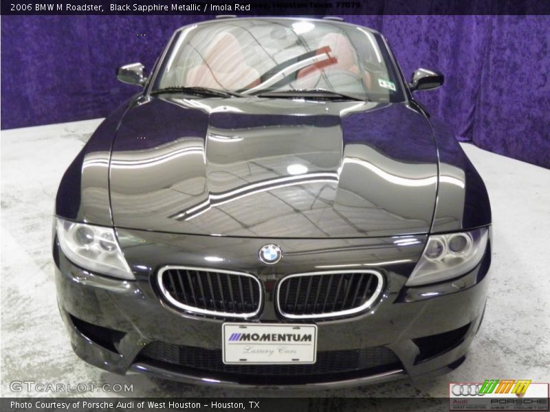 Black Sapphire Metallic / Imola Red 2006 BMW M Roadster