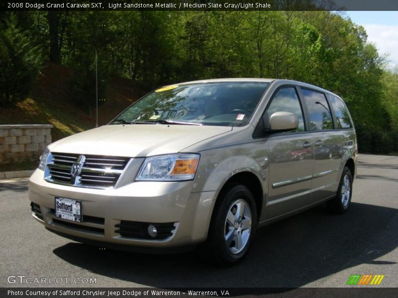 Light Sandstone Metallic / Medium Slate Gray/Light Shale 2008 Dodge Grand Caravan SXT