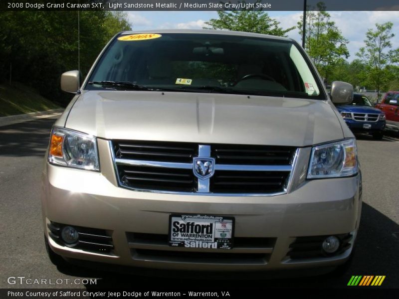 Light Sandstone Metallic / Medium Slate Gray/Light Shale 2008 Dodge Grand Caravan SXT