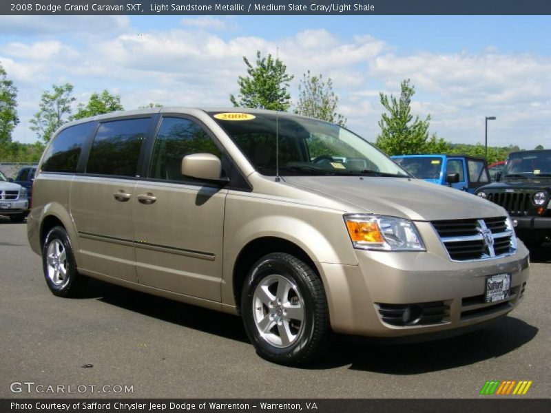 Light Sandstone Metallic / Medium Slate Gray/Light Shale 2008 Dodge Grand Caravan SXT