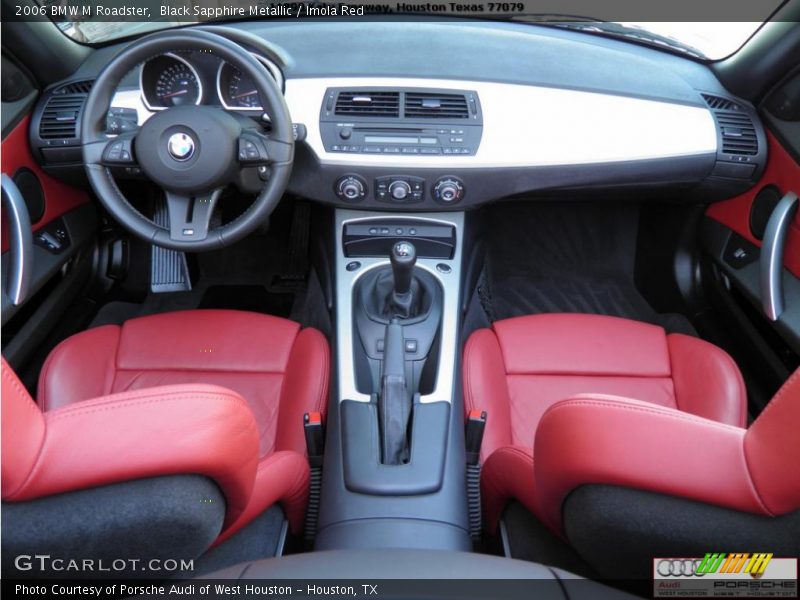 Black Sapphire Metallic / Imola Red 2006 BMW M Roadster