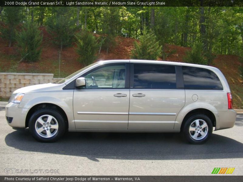 Light Sandstone Metallic / Medium Slate Gray/Light Shale 2008 Dodge Grand Caravan SXT
