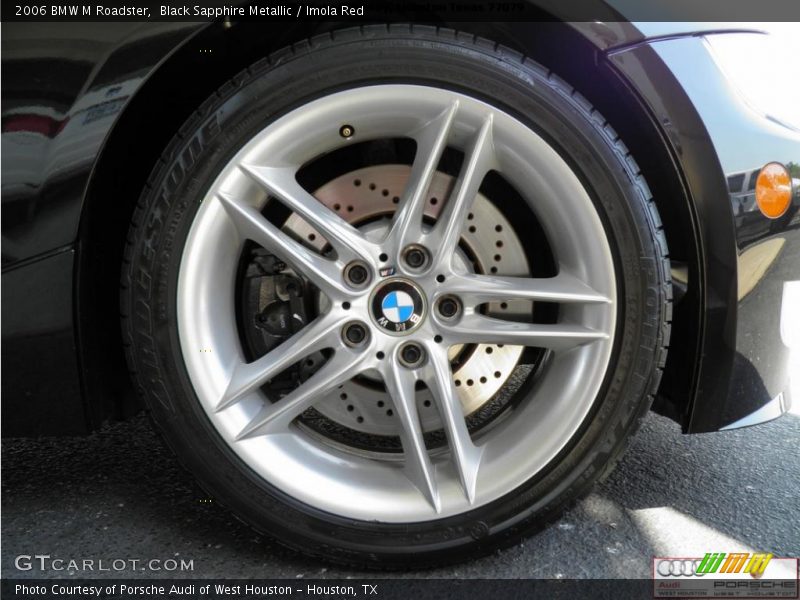 Black Sapphire Metallic / Imola Red 2006 BMW M Roadster