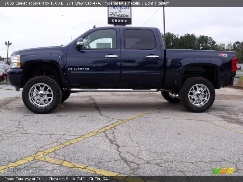 Imperial Blue Metallic / Light Titanium 2009 Chevrolet Silverado 1500 LT Z71 Crew Cab 4x4