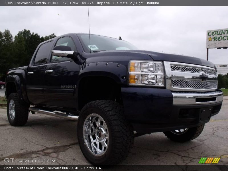Imperial Blue Metallic / Light Titanium 2009 Chevrolet Silverado 1500 LT Z71 Crew Cab 4x4