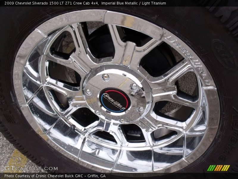 Imperial Blue Metallic / Light Titanium 2009 Chevrolet Silverado 1500 LT Z71 Crew Cab 4x4