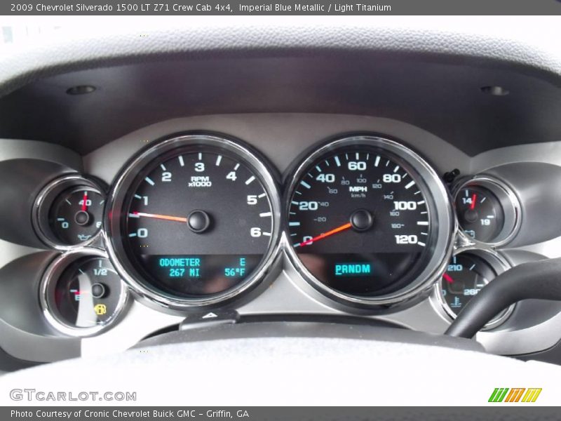 Imperial Blue Metallic / Light Titanium 2009 Chevrolet Silverado 1500 LT Z71 Crew Cab 4x4